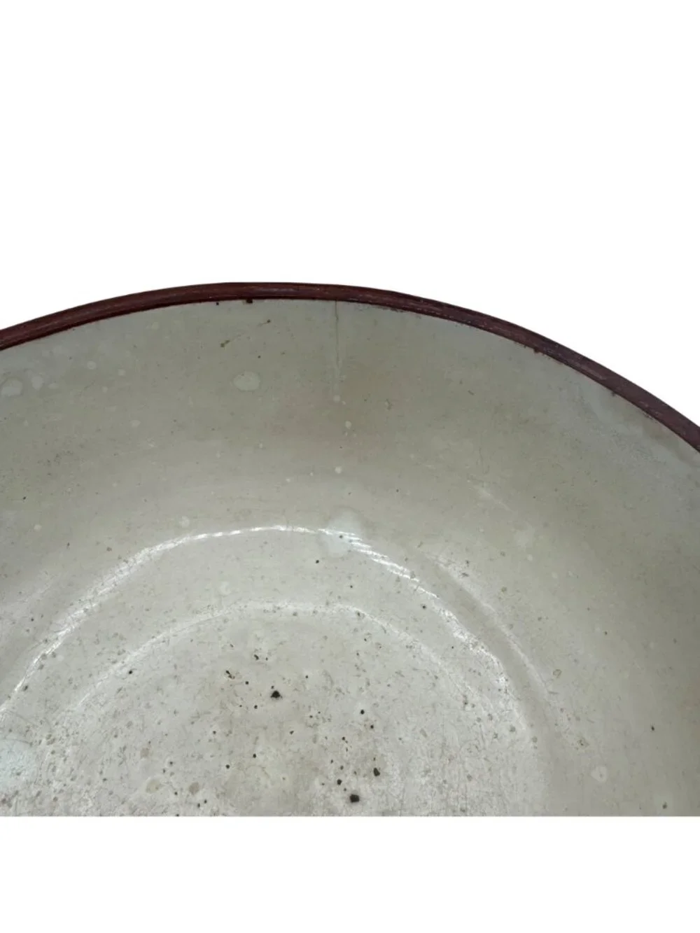 Vintage Weller Pottery Ceramic Mixing Bowl With Brown Exterior & Cream Interior